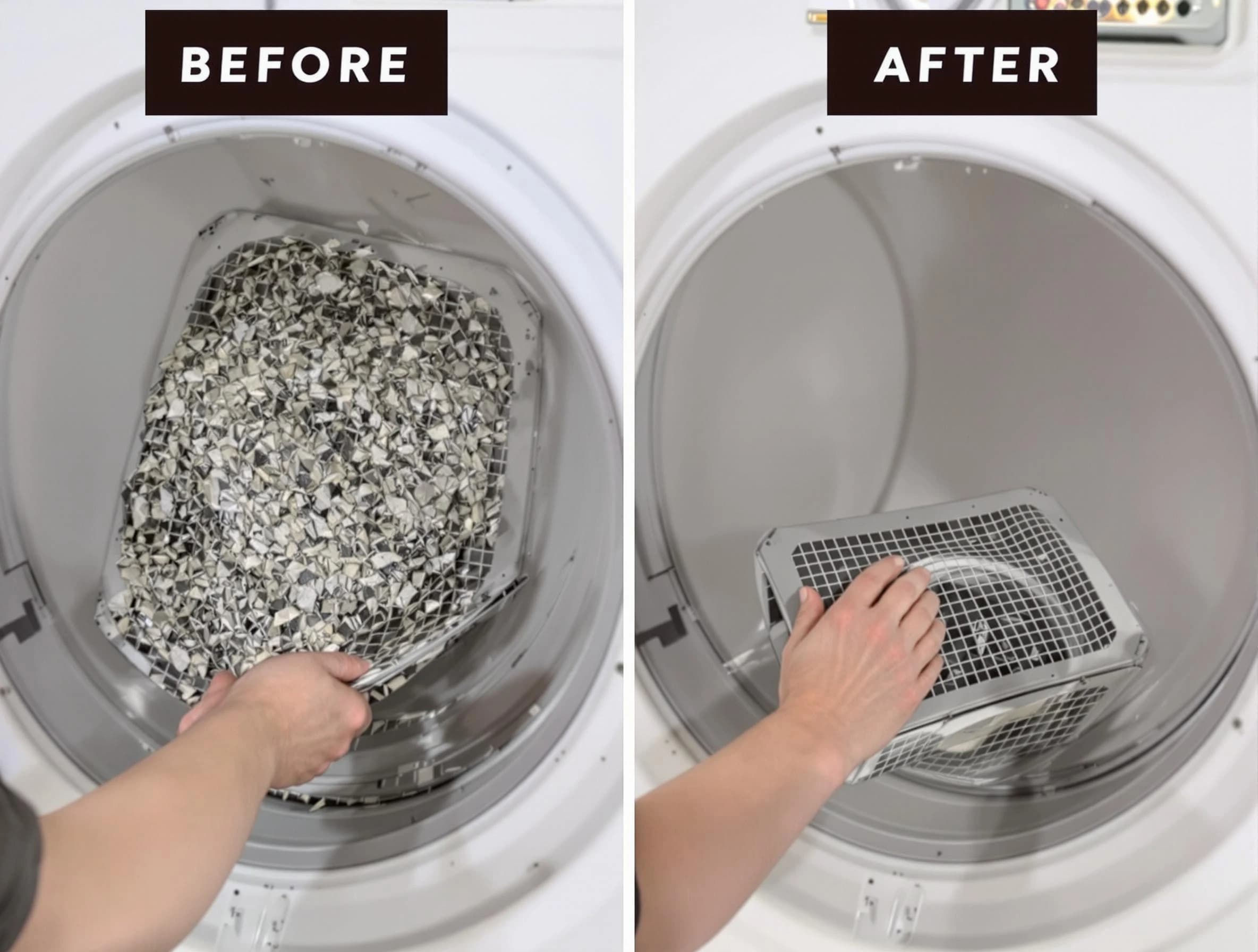 Professional lint trap cleaning by Johnstown Dryer Vent Cleaning in Johnstown