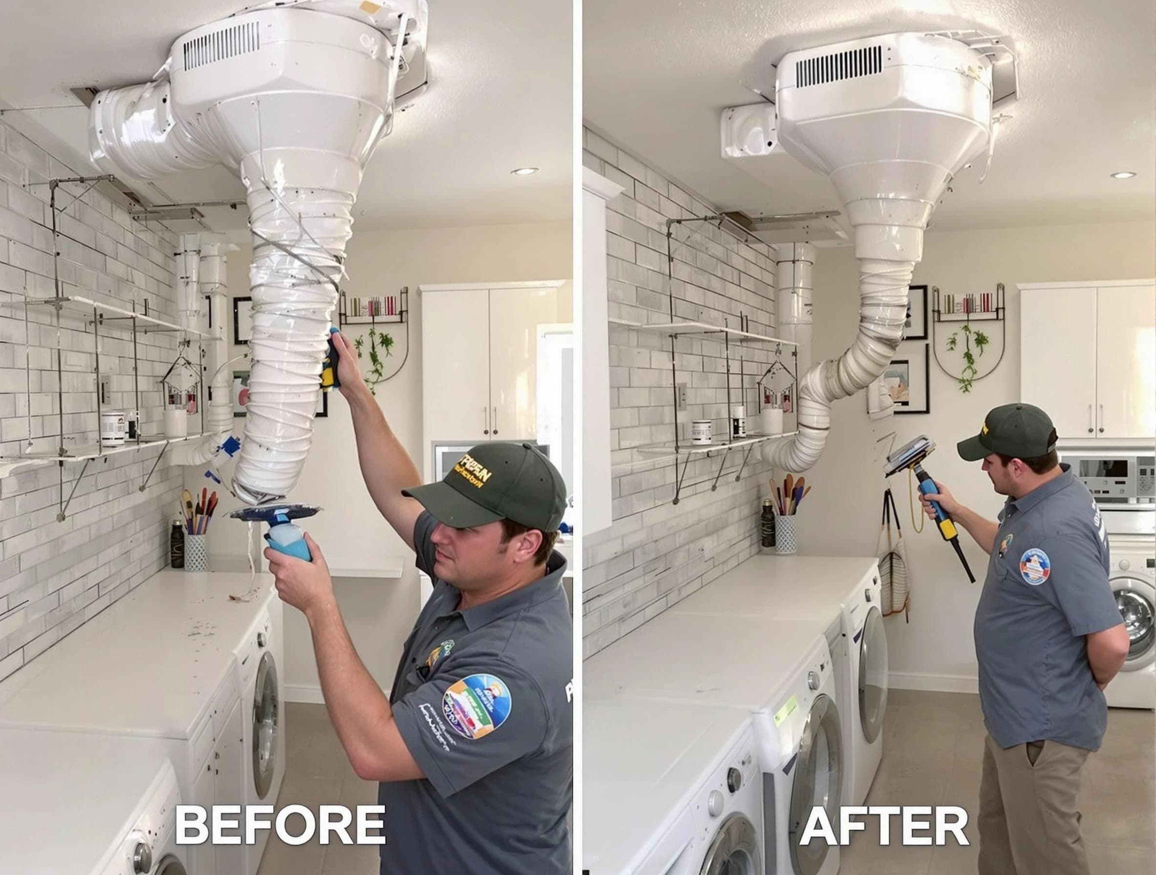 Professional dryer exhaust vent cleaning by Johnstown Dryer Vent Cleaning in Johnstown