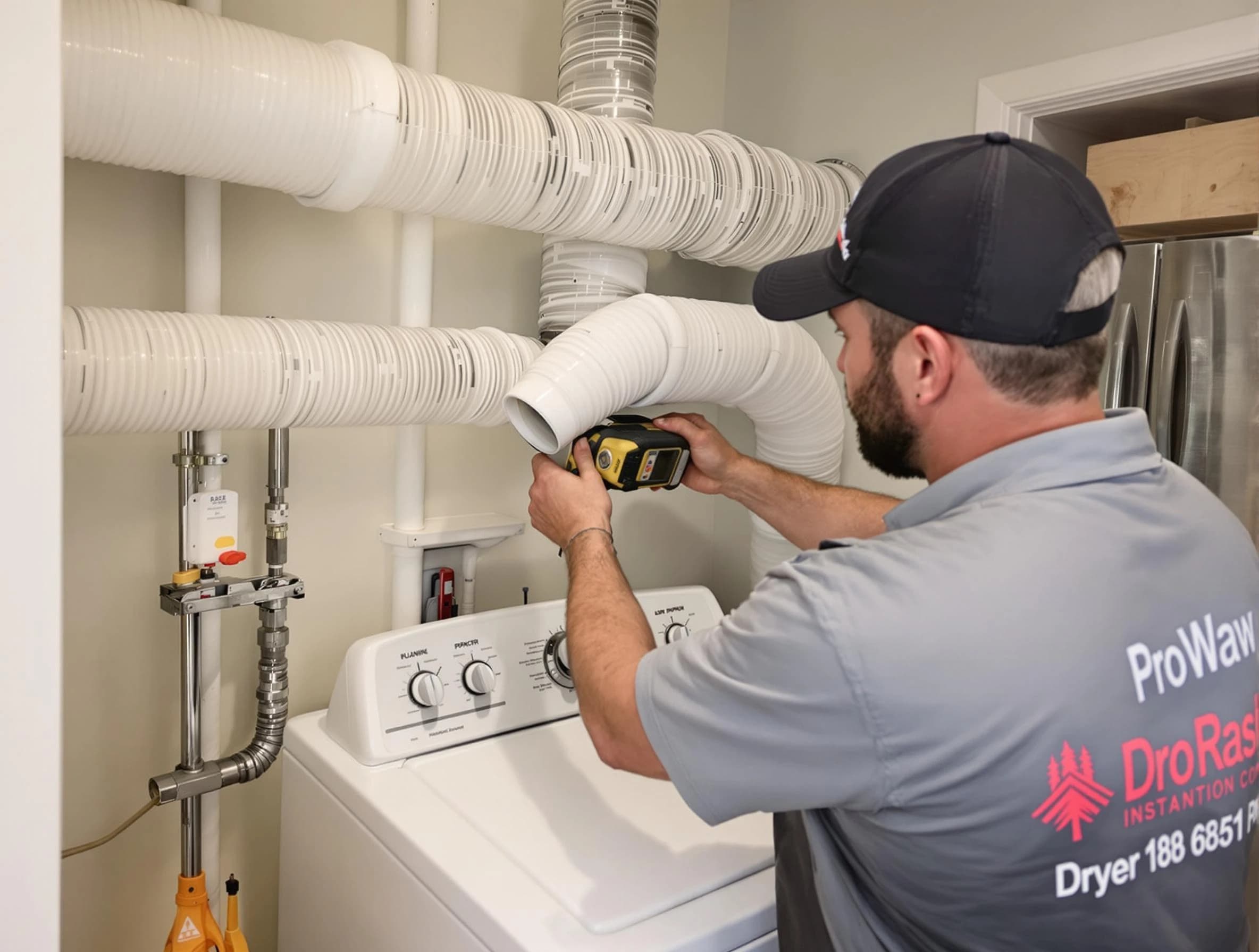 Professional dryer vent hose installation by Johnstown Dryer Vent Cleaning in Johnstown