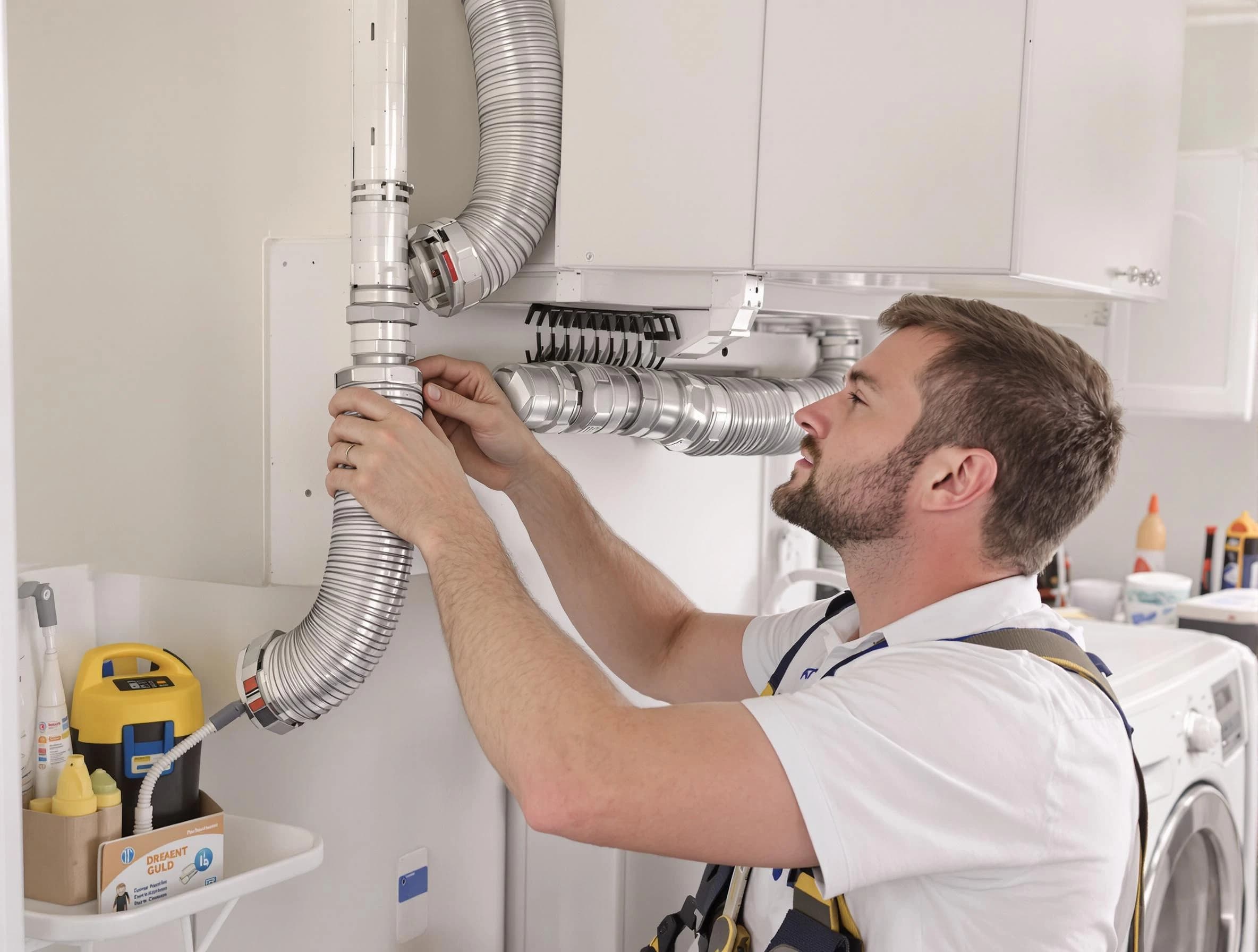 Professional dryer vent repair and installation by Johnstown Dryer Vent Cleaning in Johnstown